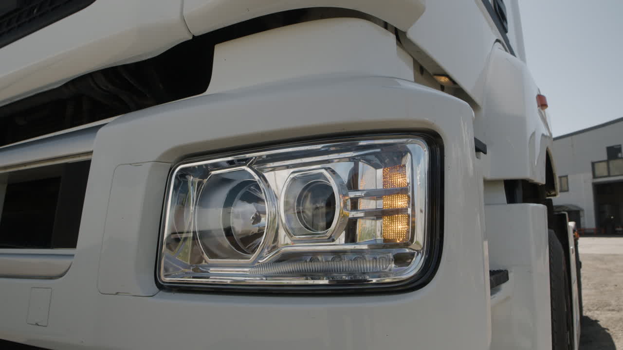 Close-up of a Truck Headlight