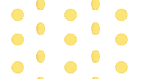 animated background with money falling down (dot picture style)