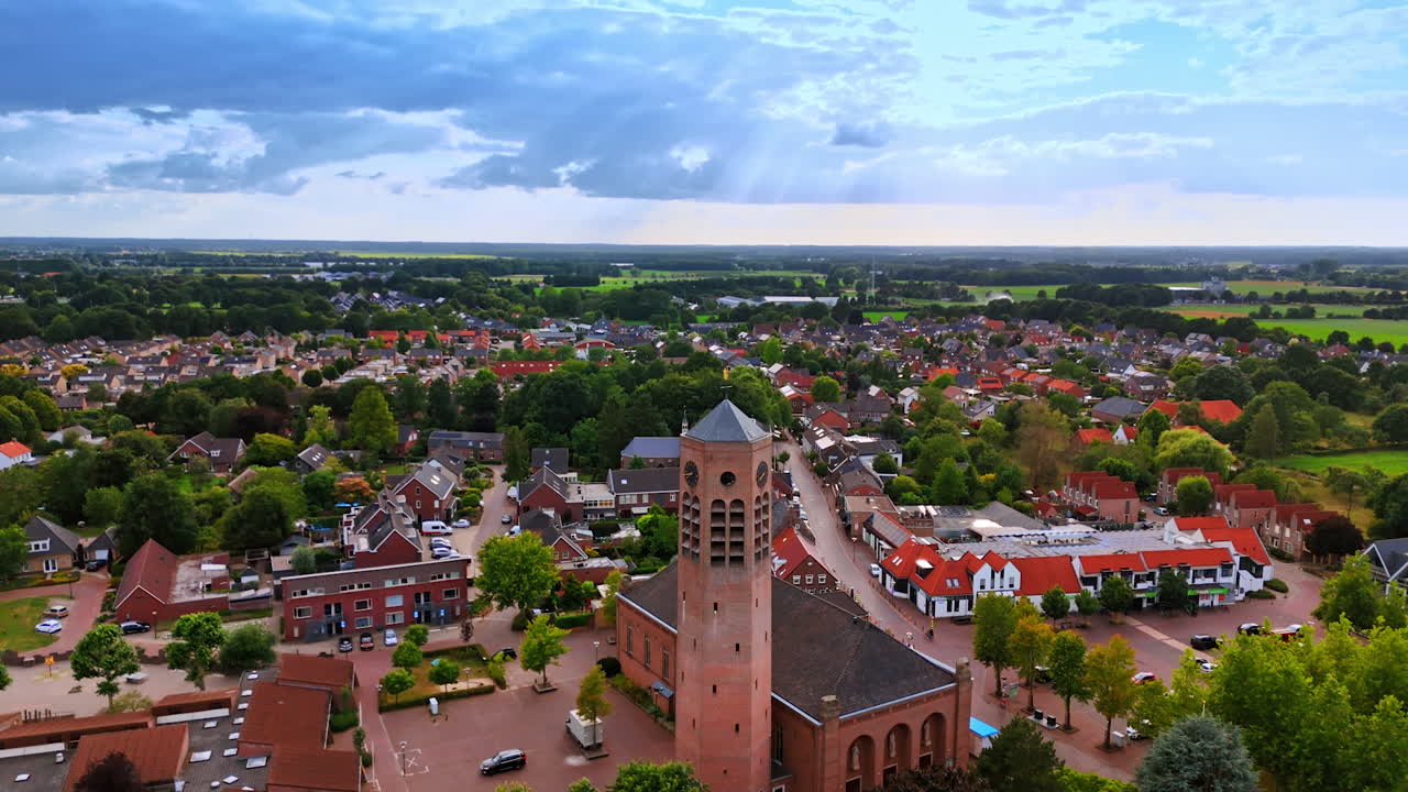 Houses near rural Dutch fields. Small Dutch homes situated at the edge of rural farmland and quiet neighborhoods