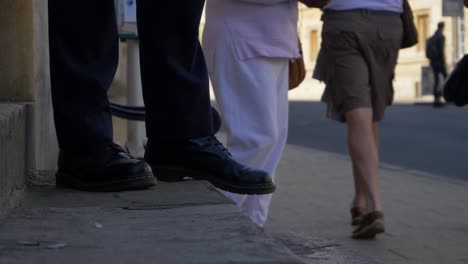 Close-Up-Shot-of-Person's-Feet-Stood-On-Old-Stone-Steps-02