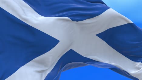 un bucle sin costuras de la bandera de escocia.