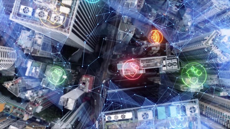 visualização da conectividade das cidades inteligentes