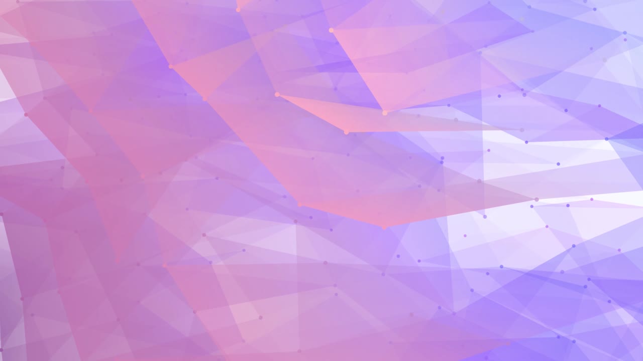 abstracto espacio poligonal de colores con puntos y líneas de movimiento. tecnología de datos e ilustración científica. renderización 3d. bucle sin costuras. 4k