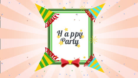 happy party graphic design