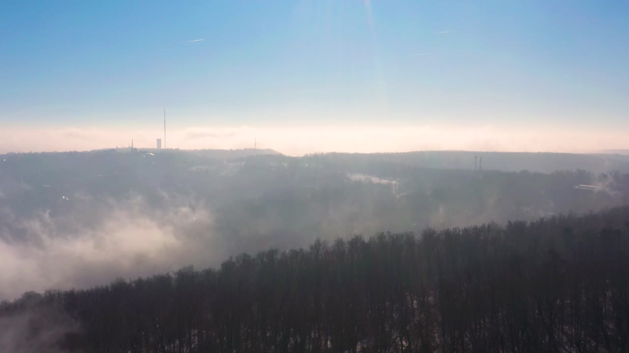 헝가리 부다페스트의 드론 영상