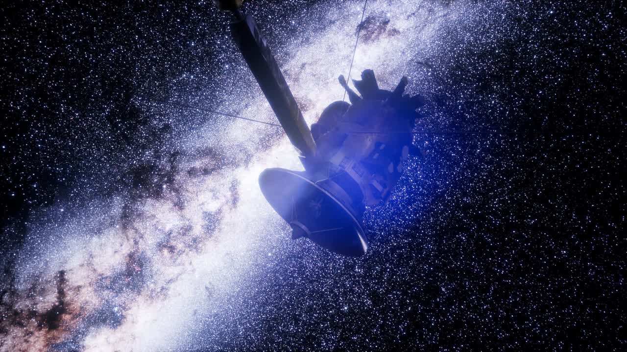 위성 카시니가 토성에 접근하고 있습니다.