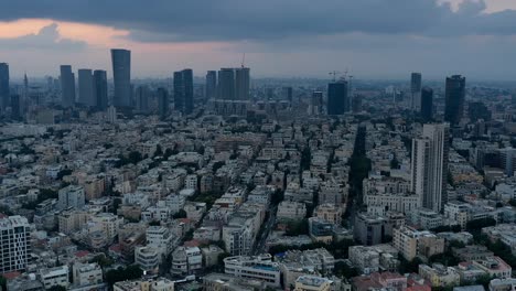 tel aviv skyline aerial view