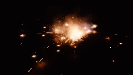 spectacular fireworks display at night