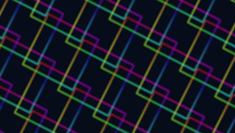 colorful diagonal diamond pattern on a black background