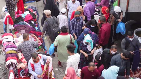 busy street market scene