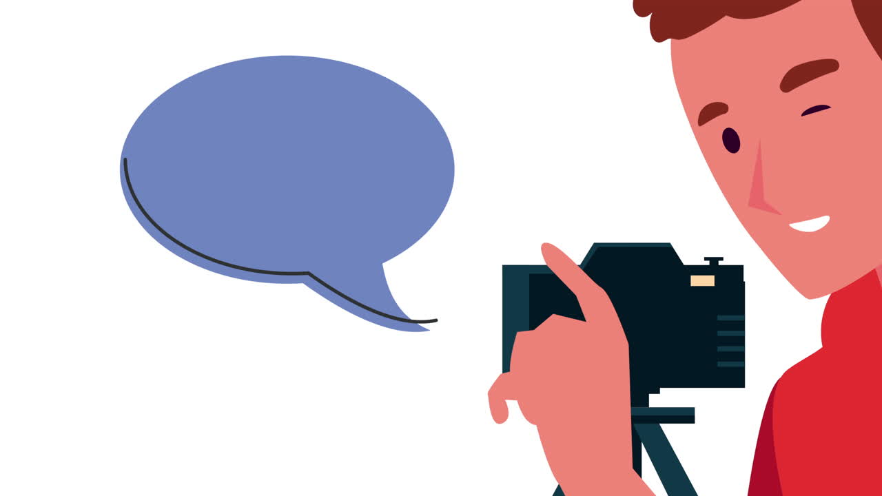 사진을 찍는 남성 사진작가