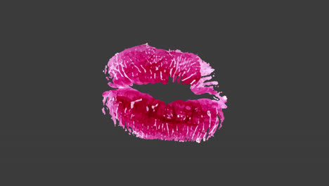 diseño gráfico de impresión de besos