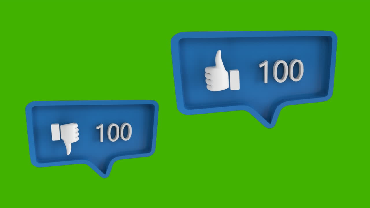 Digital animation viser stigende reaktioner på sociale medier i et globalt netværk