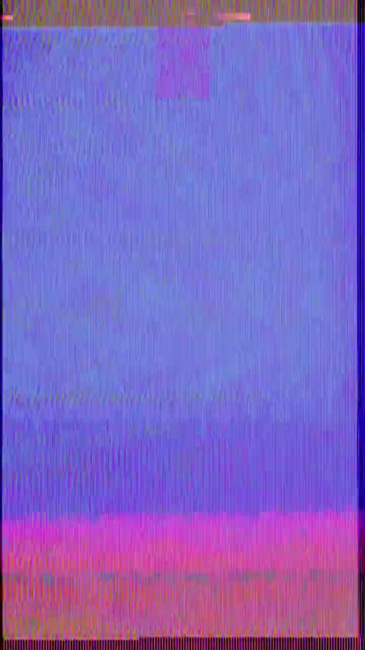 Retro glitch-støj med skiftende lyserøde og lilla farver