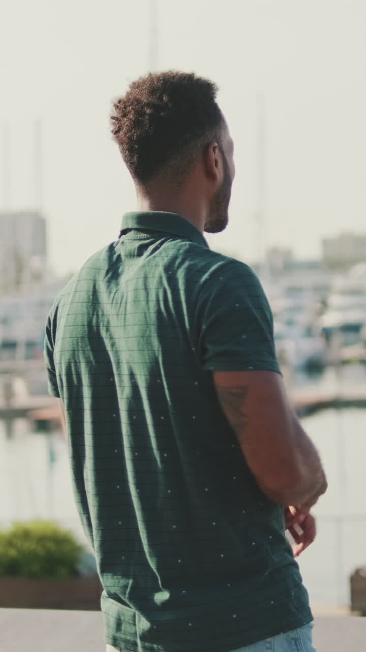 Man Contemplating the Harbor