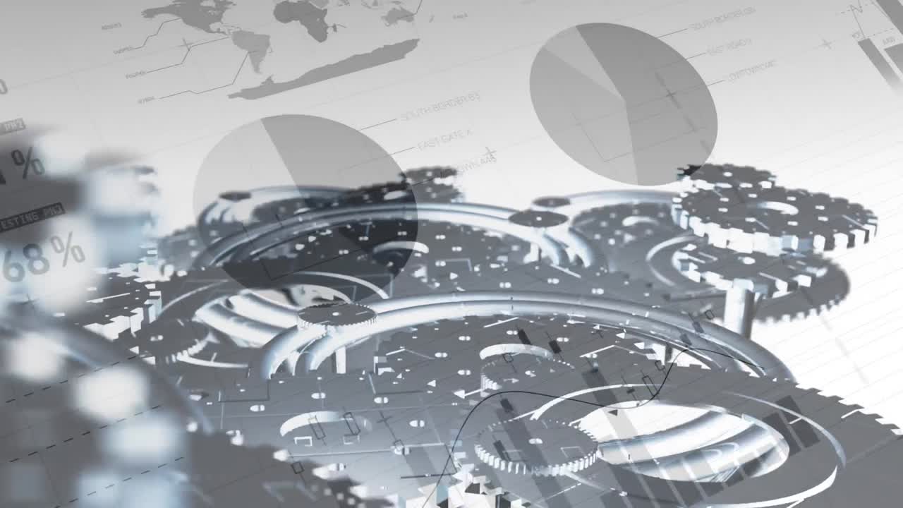 engranajes y ruedas en marcha