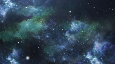 4k space, flying through nebula clouds in the great universe