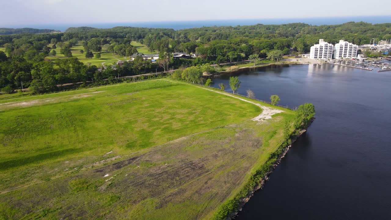 이전 사피 제지 공장 부지를 되찾은 무성한 식물