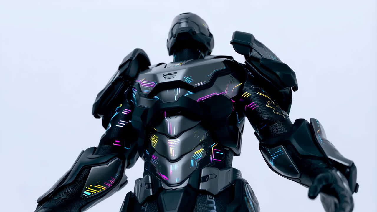 armadura de robot futurista