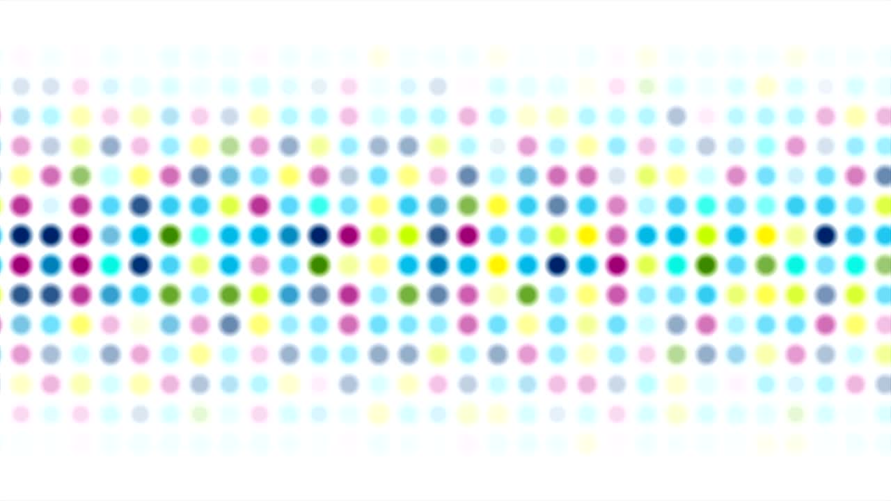 colorido abstracto brillantes círculos de luz animación de video