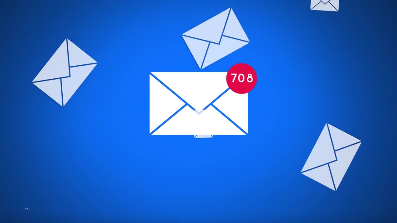 aumento del número de mensajes de correo electrónico