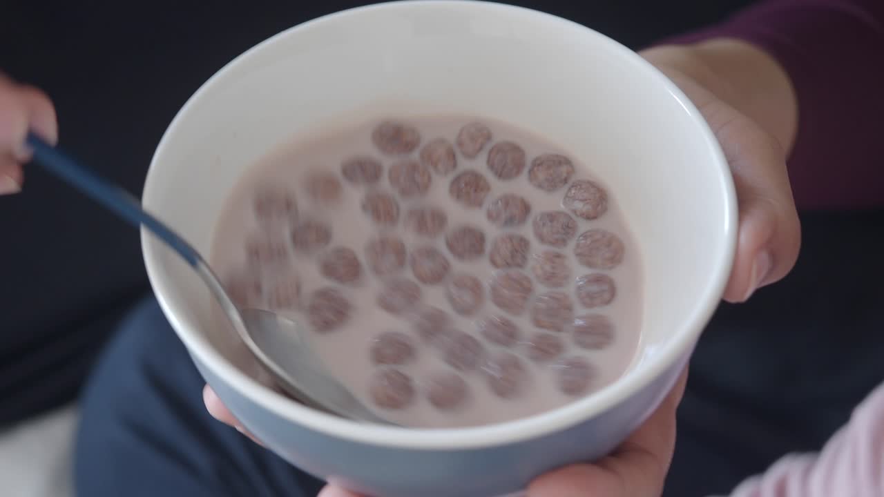 Cereal in a bowl