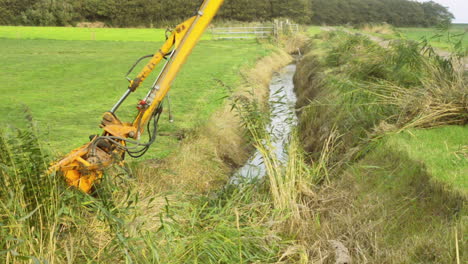 Yearly-cleaning-of-a-farmland-ditch-to-ensure-good-drainage