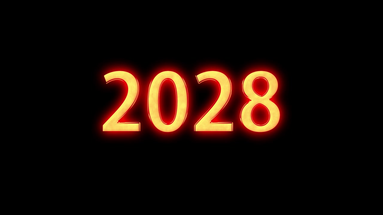 2028 animazione di testo motion graphics