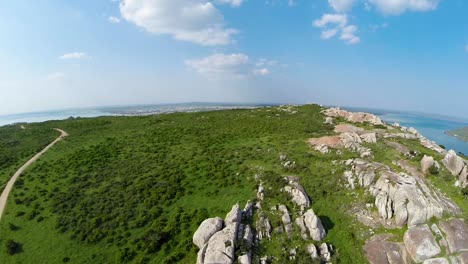 Laguna-De-Langebaan-Y-Langebaan-Desde-El-Aire