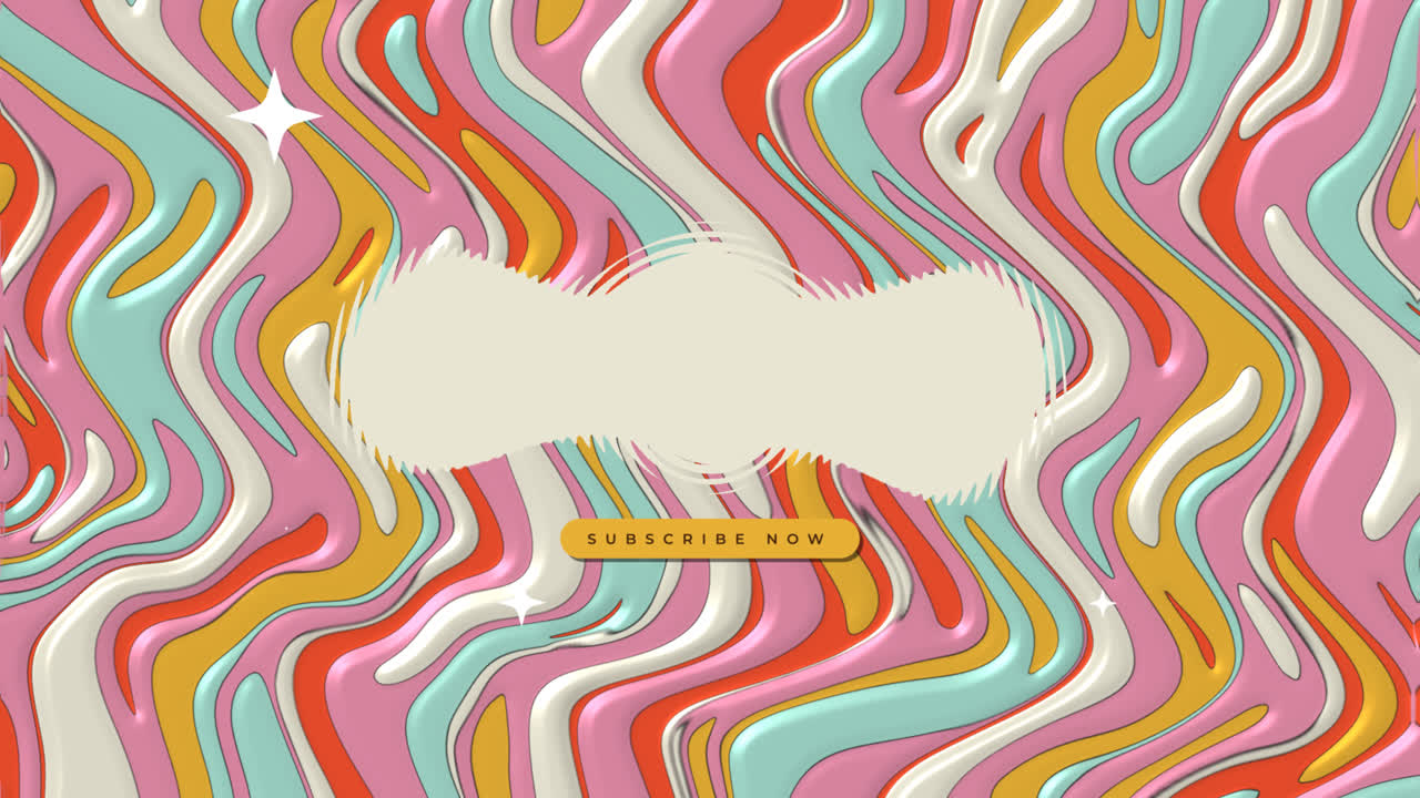 손으로 그린 멋진 사이키델릭 유튜브 소형 사진의 애니메이션
