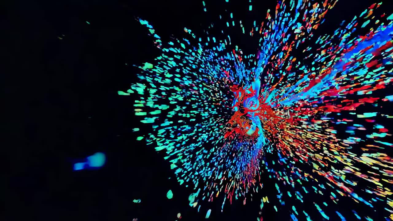 다채로운 입자 폭발