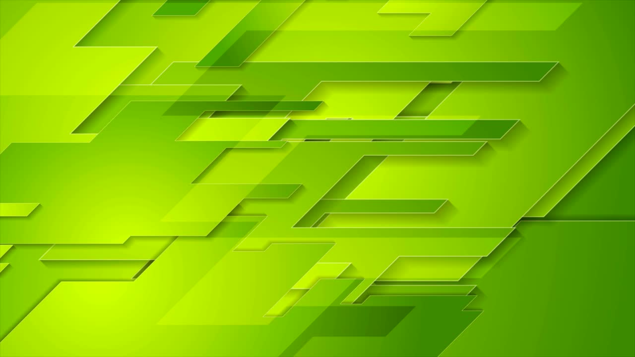Bright green tech geometric abstract motion background | Premium Stock ...