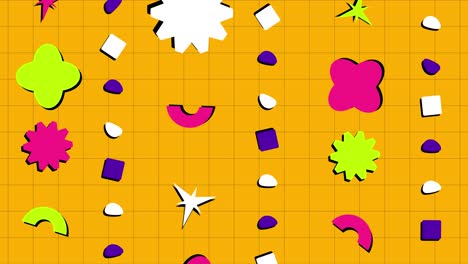 fondo sin costuras con flores coloridas animadas