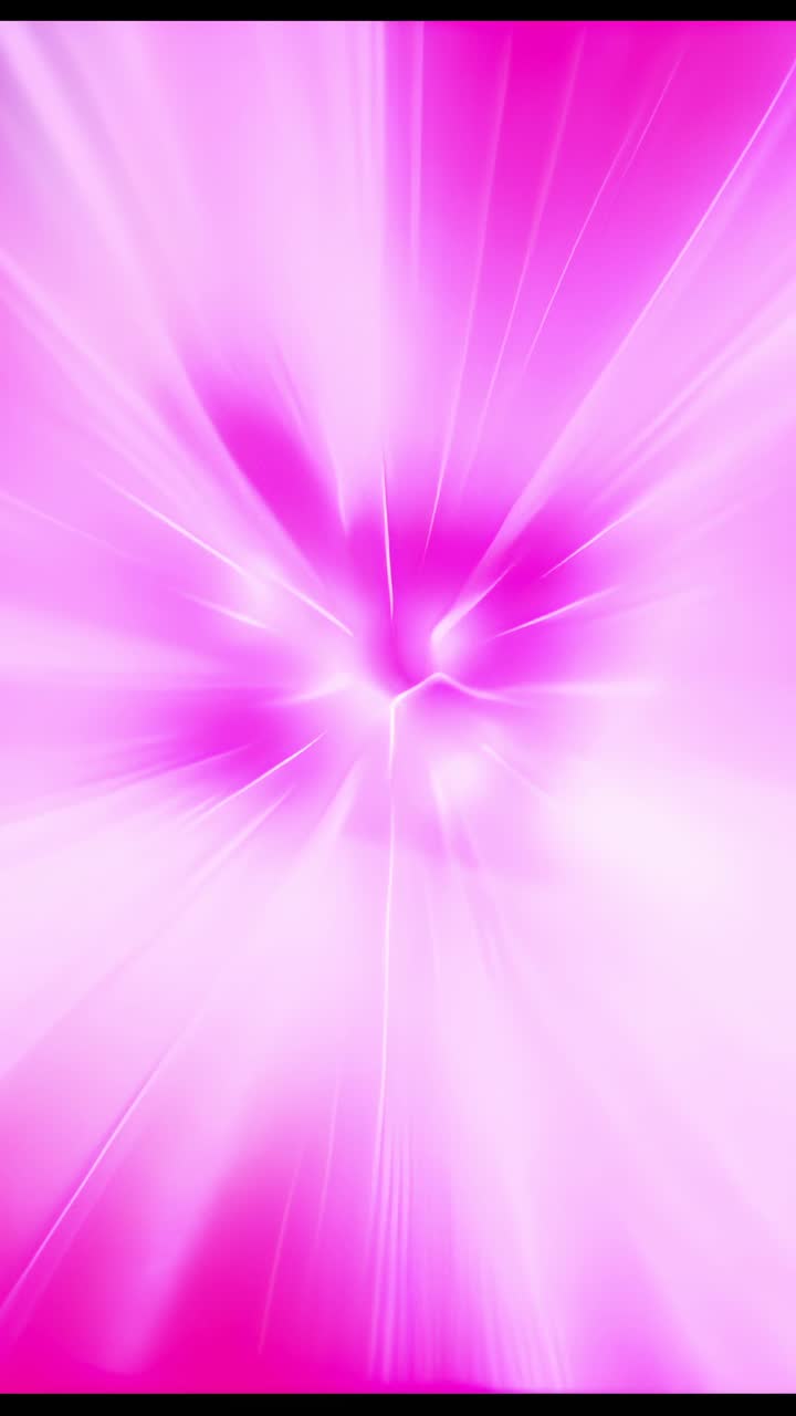 Vertical video: Playing animation in digital canvas, showing pulsating radial pink gradient streaks