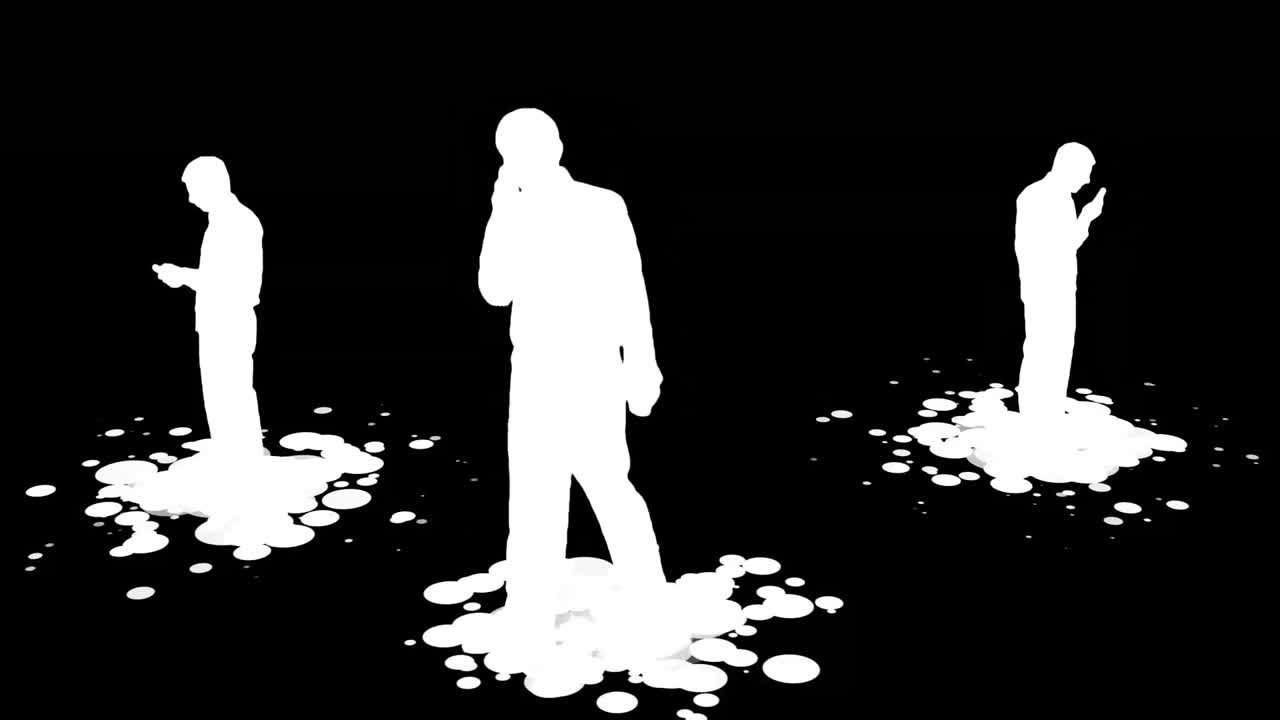 주식 영상 실루 ⁇  사업가