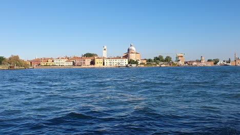 venice from church island frames with church dome island per sec 9 sec