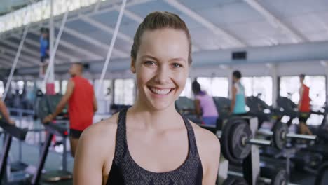 retrato en un gimnasio