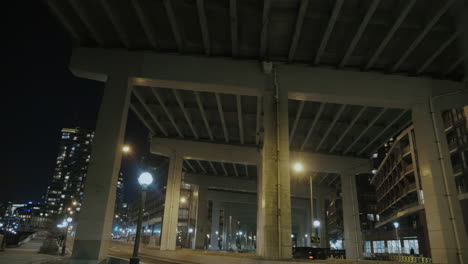 Going-under-a-Highway-Structure-with-Lights