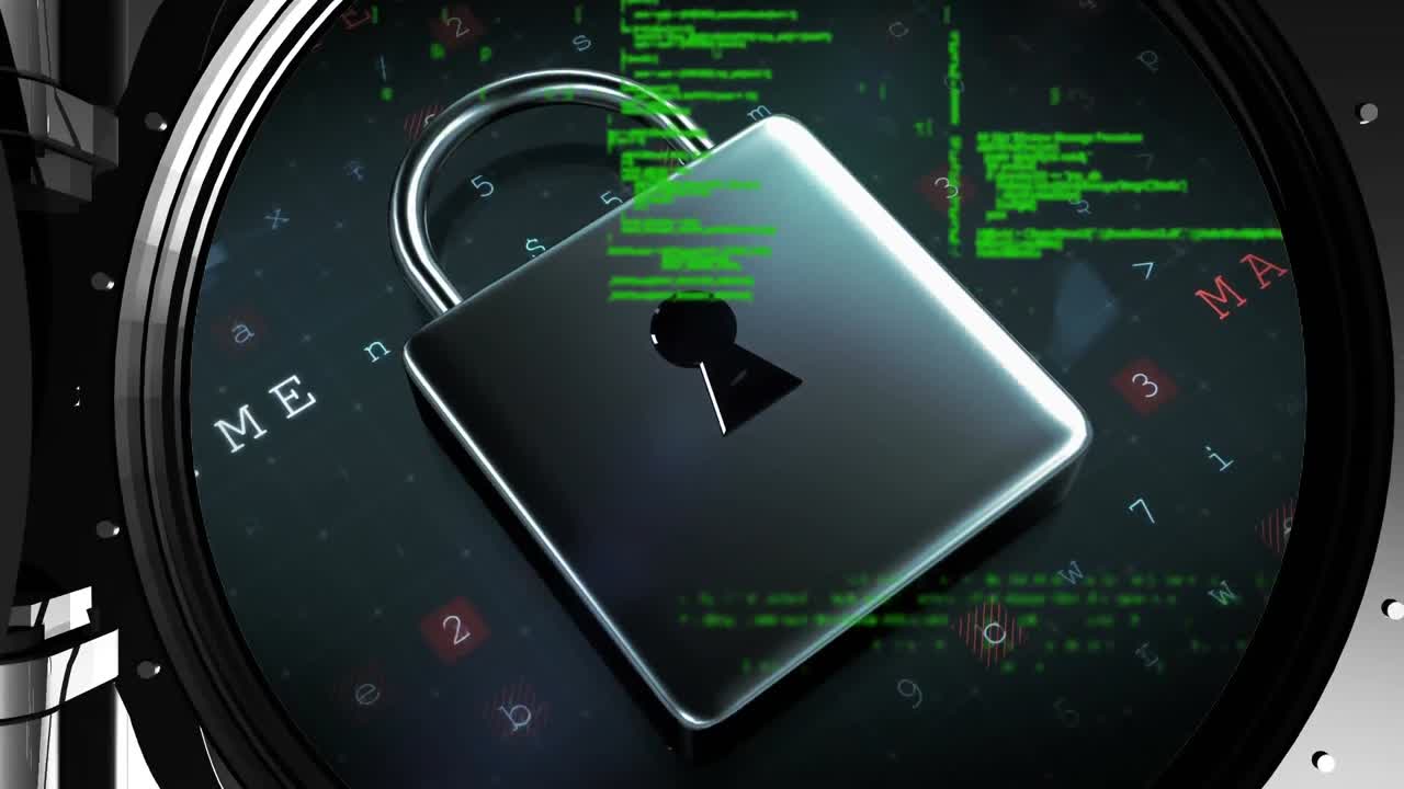 y códigos de programa en una cerradura de bóveda