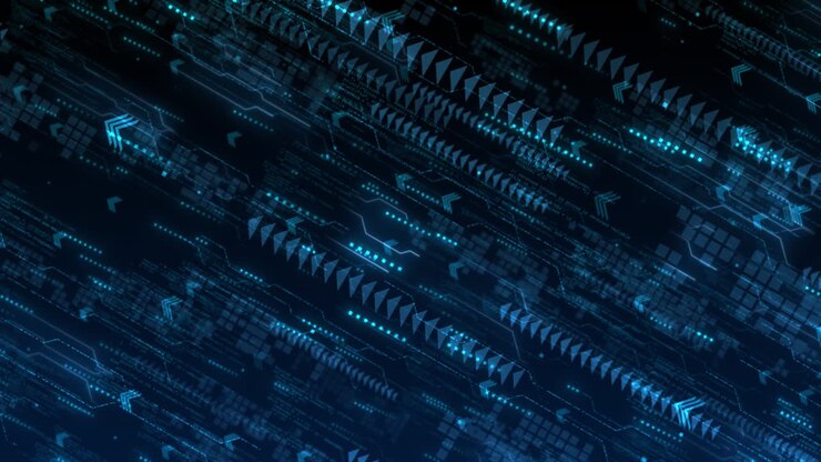 Digital artwork tunnel of light and data streams futuristic travel technological advancement digital