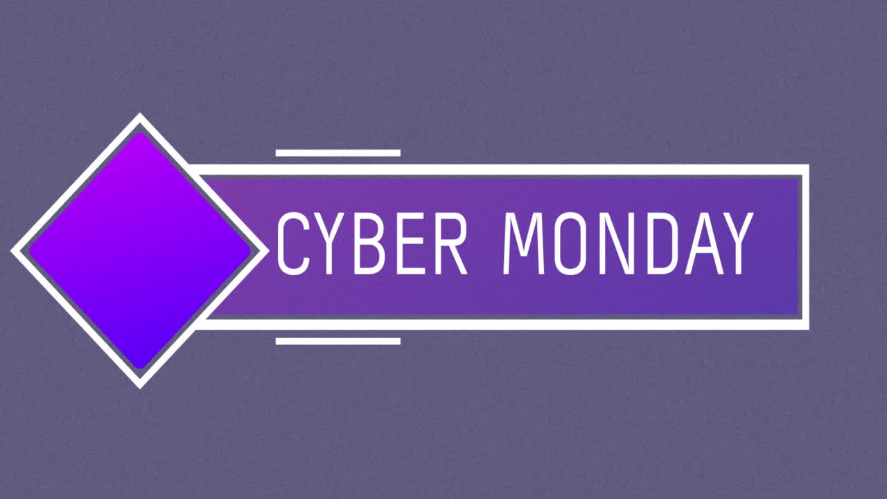 사이버 월요일 문자 오버  앤  문자 음성 거품 보라색 배경