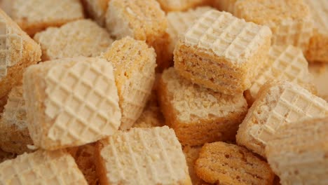 pile of honeycomb wafer cookies