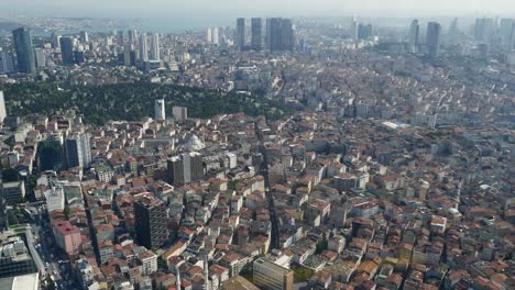 istanbul cityscape aerial view