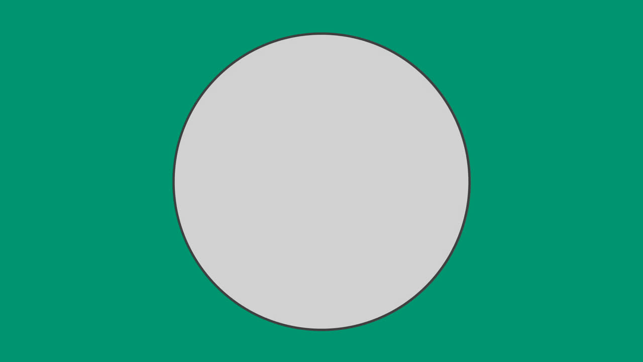 círculo contra un fondo verde