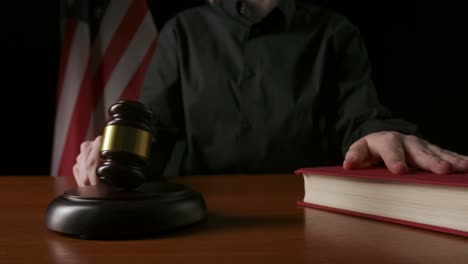judge in a courtroom