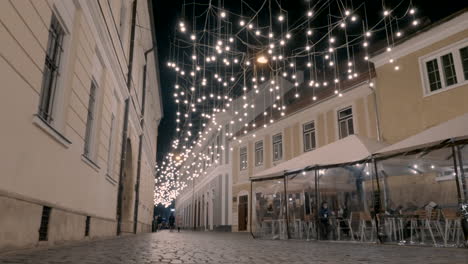 a beautiful street in cluj napoca, romania