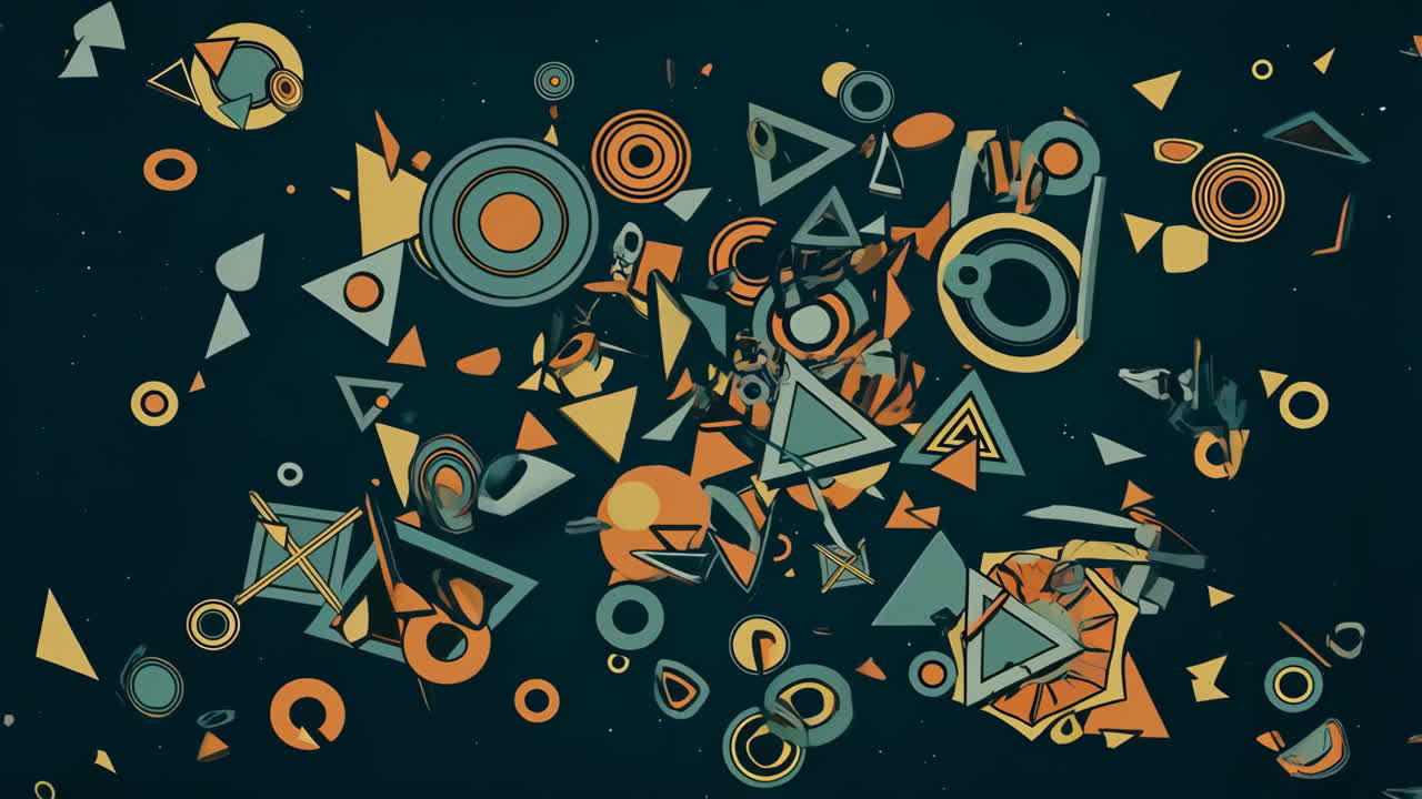 patrón de formas geométricas abstractas