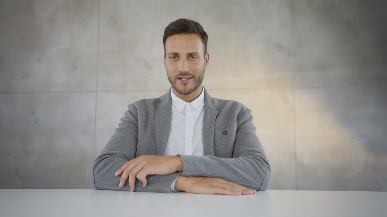 Businessman Portrait in Office Setting