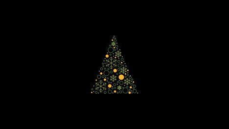 Animación-Del-árbol-De-Navidad-Con-Espacio-Para-Copiar-Texto-Con-Canal-Alfa.