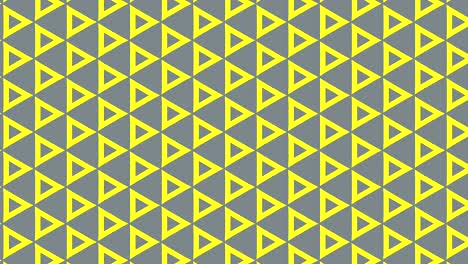 patrón de triángulo amarillo sin costuras sobre fondo gris